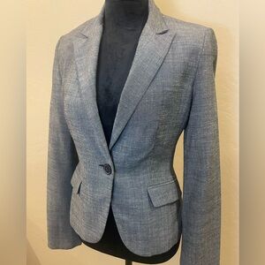Express Women's Gray Single-Button Blazer